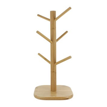Présentoir en bois 16 x 16 x H. 35,5 cm.