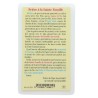 Image papier plastifie avec priere 11.5 x 7 cm, plusieurs saints..