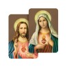 Carte bidimension relief plastifiee H.8.5 x 5 cm, plusieurs saints.