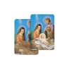 Carte bidimension relief plastifiee H.8.5 x 5 cm, plusieurs saints.