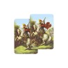 Carte bidimension relief plastifiee H.8.5 x 5 cm, plusieurs saints.