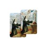 Carte bidimension relief plastifiee H.8.5 x 5 cm, plusieurs saints.