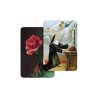 Carte bidimension relief plastifiee H.8.5 x 5 cm, plusieurs saints.