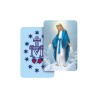 Carte bidimension relief plastifiee H.8.5 x 5 cm, plusieurs saints.