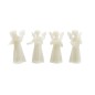 Anges en plastique fluo assemblé - hauteur 6 cm. SERIE DE 4 ANGES ASSORTIS.