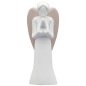 Ange blanc en resine avec les mains jointes, H 9 cm. Livre en boite individuelle..
