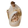 Nativité en résine de couleur peinte a la main H. 8 cm.