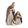 Nativité en résine peinte à la main H. 19.7 cm L. 14.3 cm.