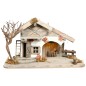 Cabane en bois de pin lumineuse, décor naturel. H. 22 x L 39.50 cm. ( piles non fournies).