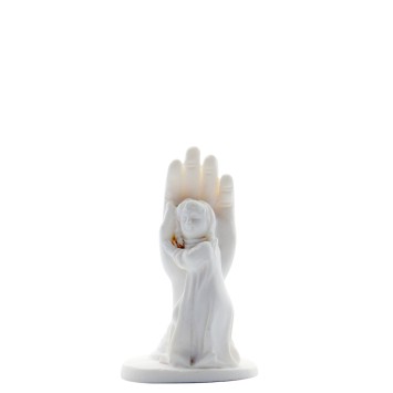 Main de la Providence petite fille en albatre Hauteur 5 cm..