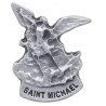 Mini statue métal présentée dans un étui plastique a glisser dans un porte monnaie Hauteur 2,5 cm, plusieurs saints..