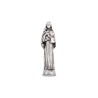 Mini statue métal présentée dans un étui plastique a glisser dans un porte monnaie Hauteur 2,5 cm, plusieurs saints..