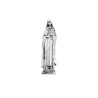 Mini statue métal présentée dans un étui plastique a glisser dans un porte monnaie Hauteur 2,5 cm, plusieurs saints..