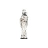 Mini statue métal présentée dans un étui plastique a glisser dans un porte monnaie Hauteur 2,5 cm, plusieurs saints..