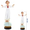 Statue du Divin Enfant en couleur, en fibre de verre, pour intérieur et extérieur – Plusieurs tailles