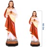 Statue Sacré-Cœur de Jésus en résine ou fibre, colorée, pour intérieur/extérieur. Plusieurs tailles disponibles...
