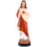 Statue Sacré-Cœur de Jésus en résine ou fibre, colorée, pour intérieur/extérieur. Plusieurs tailles disponibles...
