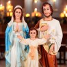 Statue Sainte Famille en fibre de verre, en couleur, pour intérieur/extérieur. Disponible en plusieurs tailles...