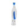 Gourde plastique transparente cristal Notre Dame de Lourdes decoree H.17 cm.