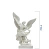 Statue fluorescente en résine de Saint Michel. Hauteur 9 cm.