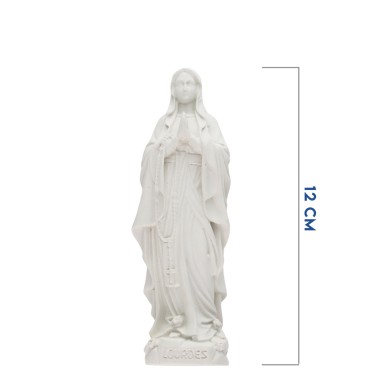 Statue fluorescente en résine de Notre Dame de Lourdes. Hauteur 12 cm.....