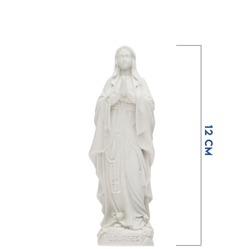 Statue fluorescente en résine de Notre Dame de Lourdes. Hauteur 12 cm.....