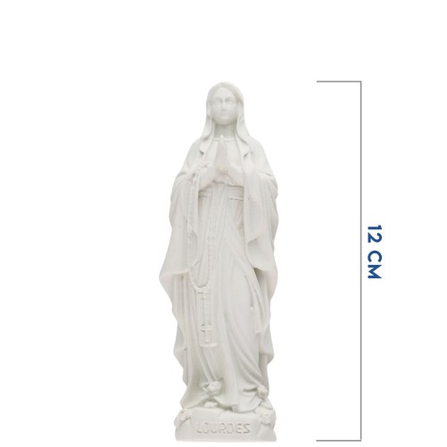 Statue fluorescente en résine de Notre Dame de Lourdes. Hauteur 12 cm.....