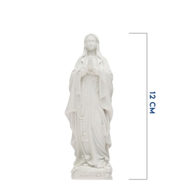Statue fluorescente en résine de Notre Dame de Lourdes. Hauteur 12 cm.....