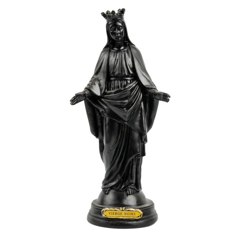 Statue de la Vierge Noire en résine peinte à la main.