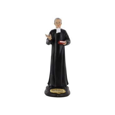 Statue du frère Scubilion en résine peinte à la main – H. 17 cm.
