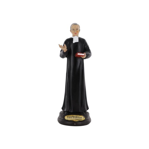 Statue du frère Scubilion en résine peinte à la main – H. 17 cm.