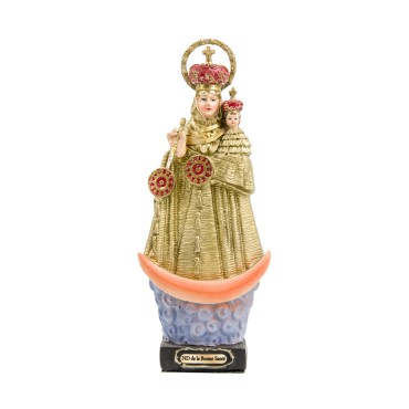 Statue de Notre-Dame de Velankanni (Bonne Santé) en résine peinte à la main – H. 20 cm