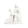 Statue de sainte Catherine Labouré avec l’apparition, en résine peinte à la main – H. 12 cm