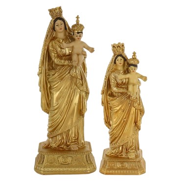 Statue en resine peinte a la main Notre Dame de Protection. Plusieurs tailles.