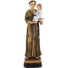 Statue en résine peinte à la main de saint Antoine de Padoue - H. 30 cm.