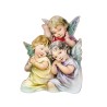 Magnet ou support a poser en bois image collée forme silhouette H. 7 cm, plusieurs saints.