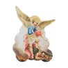 Magnet ou support a poser en bois image collée forme silhouette H. 7 cm, plusieurs saints.