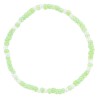 Bracelet sur élastique pour enfant, grains verre couleurs assorties Ø 2 mm avec croix métal - LOT DE 5 ASSORTIS