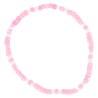 Bracelet sur élastique pour enfant, grains verre couleurs assorties Ø 2 mm avec croix métal - LOT DE 5 ASSORTIS