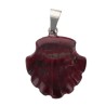 Pendentif coquille Saint Jacques de Compostelle en pierre naturelle ou synthétique Ø 2 cm. LOT DE 10 ASSORTIS