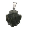 Pendentif coquille Saint Jacques de Compostelle en pierre naturelle ou synthétique Ø 2 cm. LOT DE 10 ASSORTIS