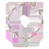 Bracelet dizainier sur élastique pour enfant avec grains œil de chat Ø 6 mm et médaille en métal de la Vierge Miraculeuse.