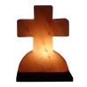 Lampe en sel de l´Himalaya forme croix livree en boite individuelle avec cordon et ampoule. Plusieurs tailles.