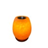 Lampe en sel de l´Himalaya support brule parfum, H. 15 cm L. 10 cm, livrée en boite individuelle avec cordon et ampoule.