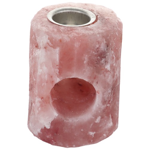 Brule parfum en sel de l´Himalaya naturel livree en boite individuelle Hauteur 12 cm, vendu sans bougie.