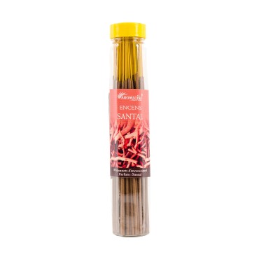 Tube de 80 bâtonnets d'encens Massala 100 % naturel roulés à la main (100 g). Plusieurs assortis.
