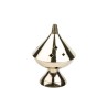 Brûle-encens en laiton, H 10 cm, Ø 6 cm. Boîte de 2.