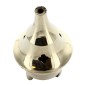 Mini brûle-encens en laiton, H 6 cm, Ø 3,2 cm. Boîte de 12.