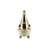 Mini brûle-encens en laiton, H 6 cm, Ø 3,2 cm. Boîte de 12.