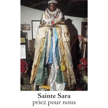 Autocollant Transparent classique de saint avec prière H. 10.5 x 6.5 cm pour bougie de neuvaine..